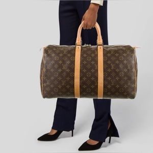 Louis Vuitton Monogram Keepall 45 Bag
